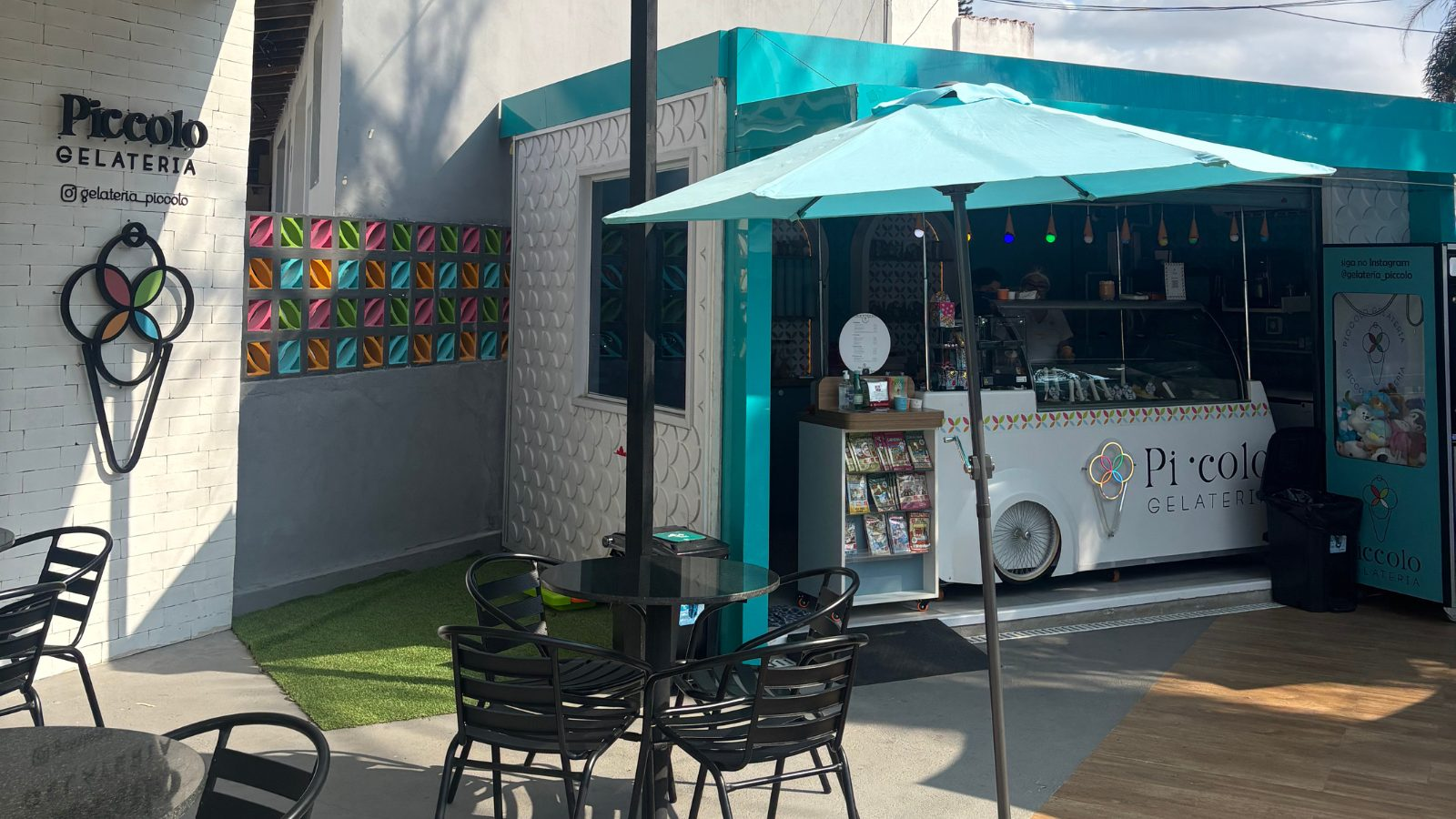 Gelateria Piccolo — aplicação Comércio e franquias do sistema construtivo industrializado FlexCubic