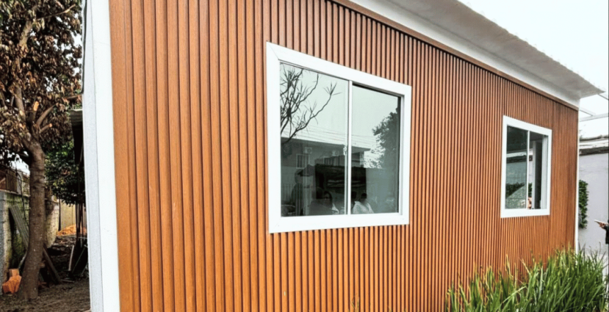 Casa FlexCubic Emergencial — aplicação Soluções emergenciais do sistema construtivo industrializado FlexCubic