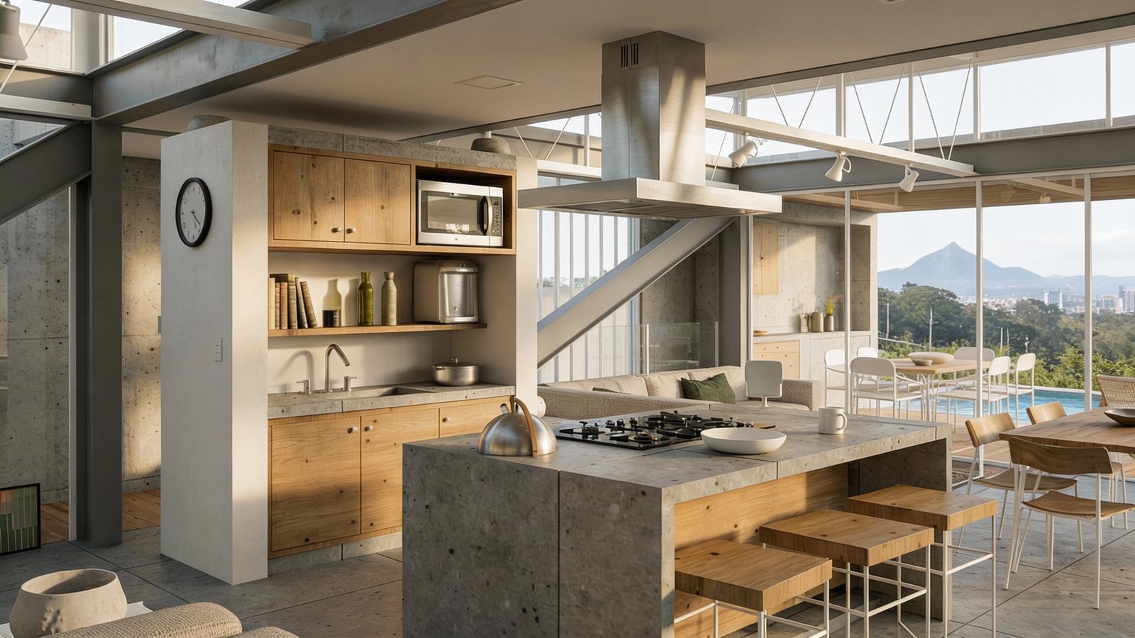 Casa Vista — sala e cozinha integradas 5