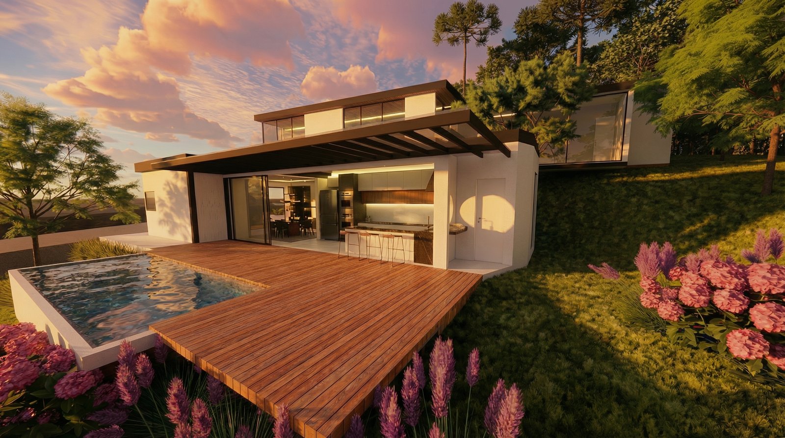 Casa Terrâe — fachada, gourmet e piscina 2