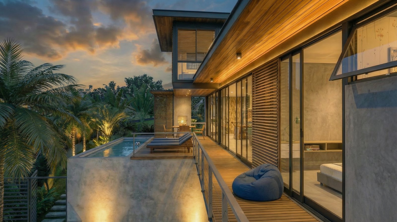 Casa Horizon — área externa, gourmet e piscina 6