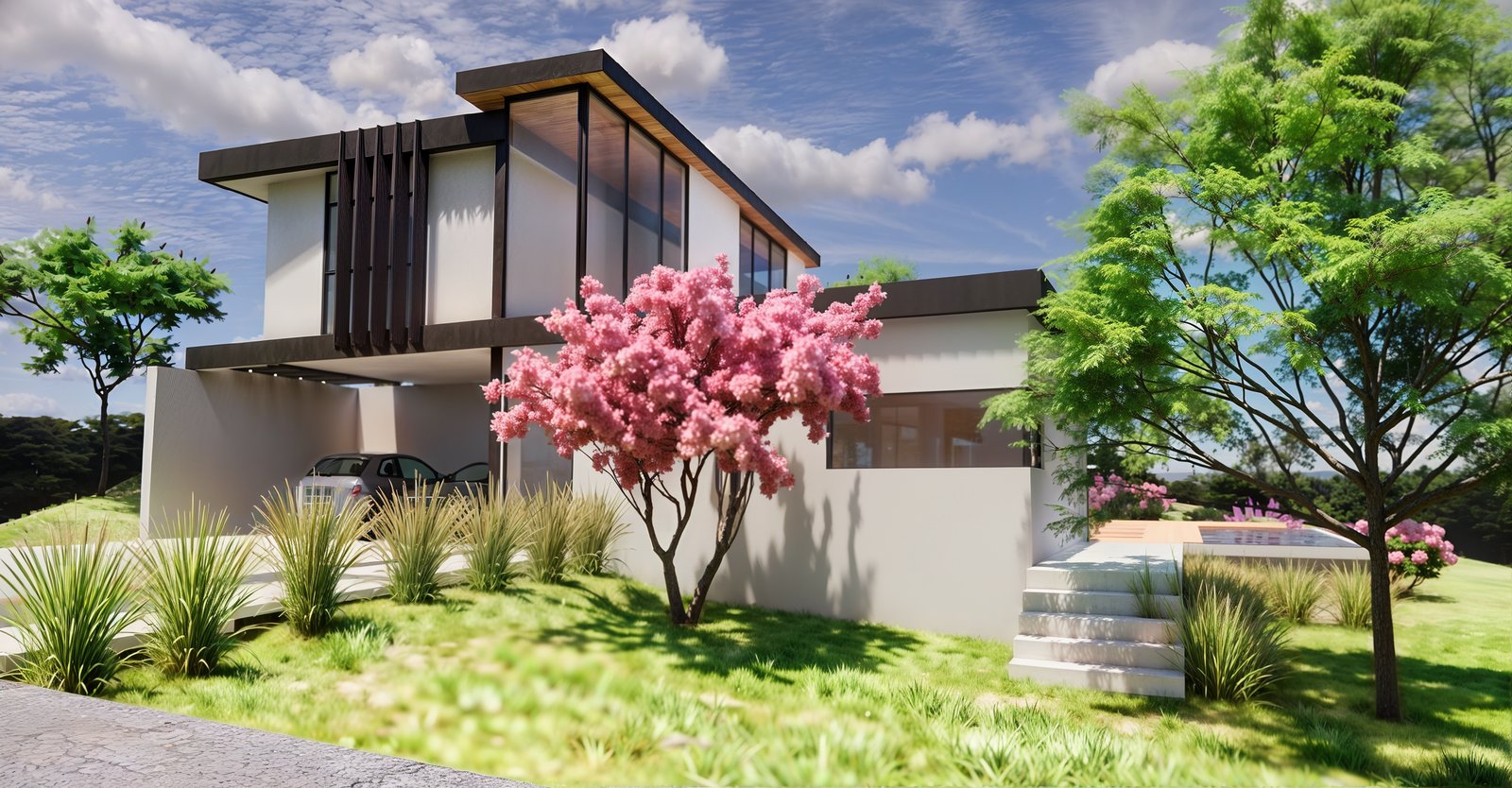 Casa Terrâe — aplicação Habitação do sistema construtivo industrializado FlexCubic