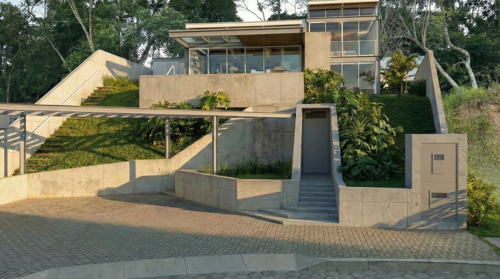 Casa Vista — aplicação Habitação do sistema construtivo industrializado FlexCubic